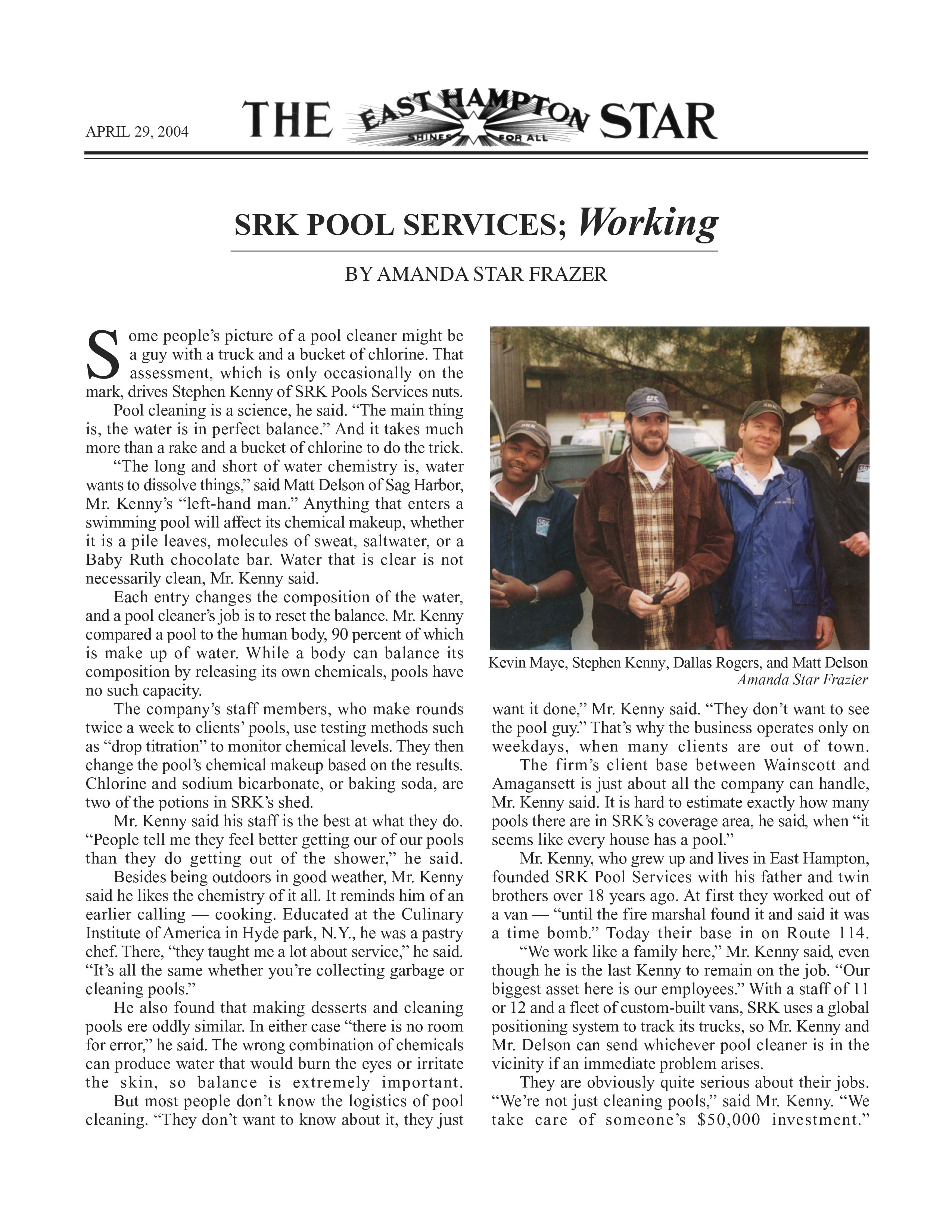 SRK Pool Service Working